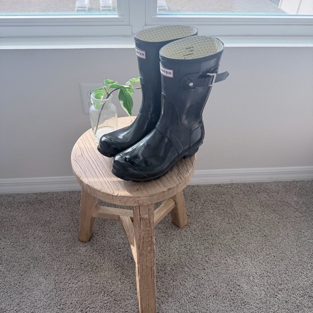 Hunter Black Rain Boots